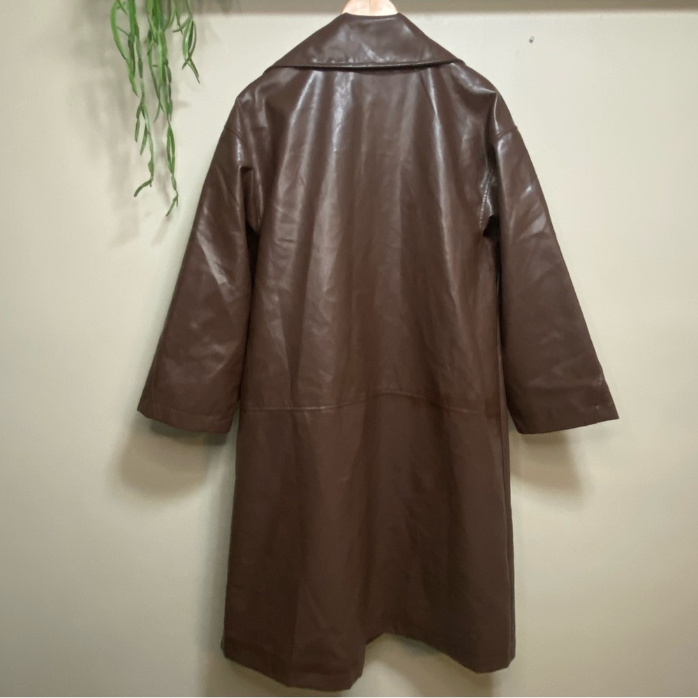 Princess Polly Brown Trench Coat - Picture 5 of 13